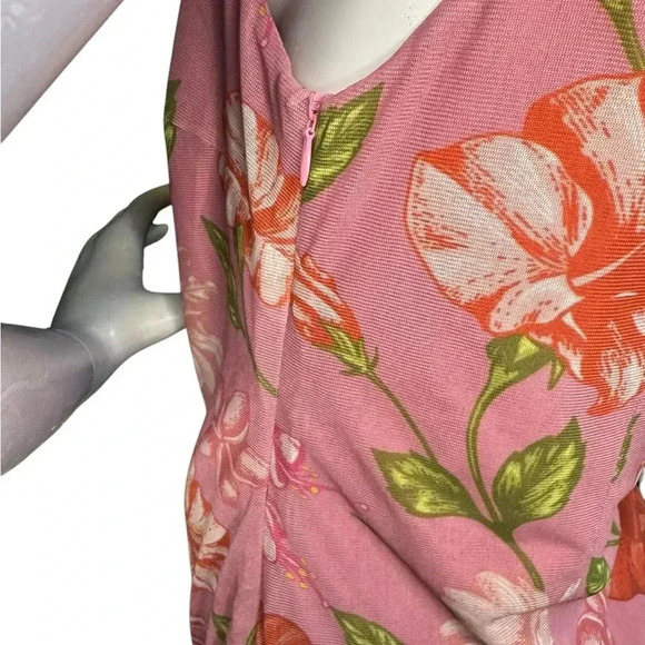 Hansen & Gretel Mood Ring Asymmetric Floral Print Dresss Size XL.  #92 - Picture 12 of 15